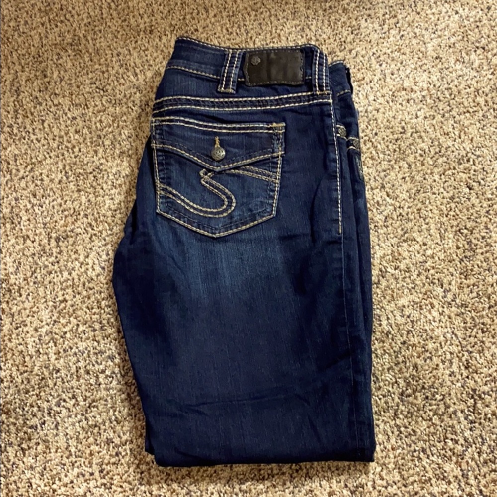 Maurice’s silver jeans